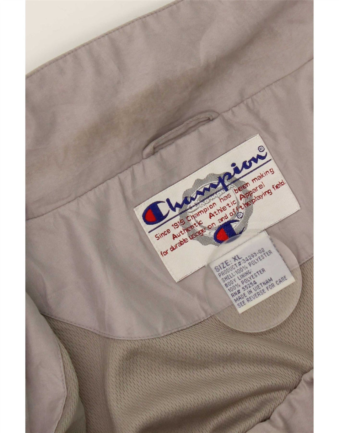 Giacca antipioggia da uomo Champion UK 42 XL Poliestere color block grigio