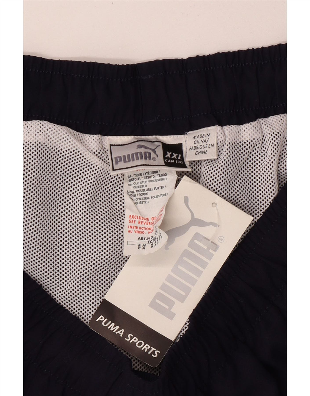 Pantaloncini sportivi da uomo Puma 2XL poliestere blu navy