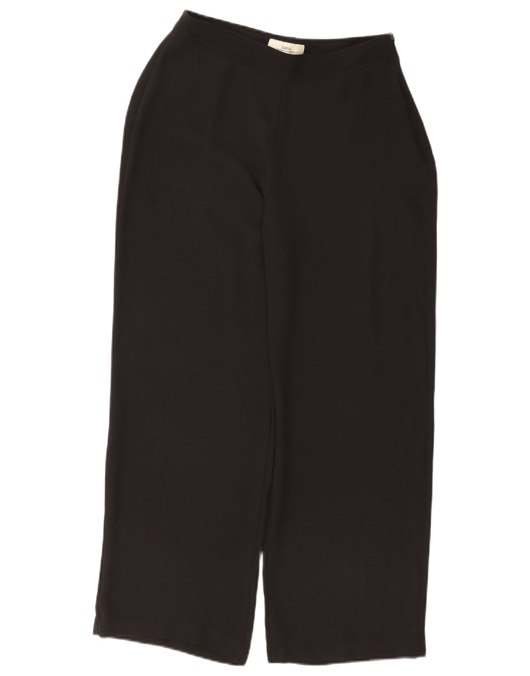 Pantaloni corti vestibilità ampia da donna Zara EU 40 medi W30 L26 poliestere nero