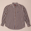Camicia CARRERA da uomo vestibilità regolare XL marrone a quadri