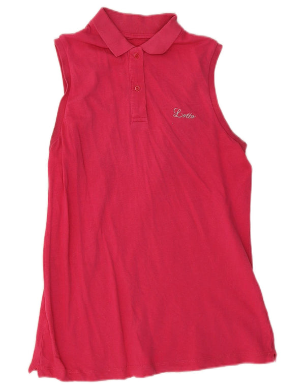 Polo senza maniche da donna Lotto UK 12 Rosa medio