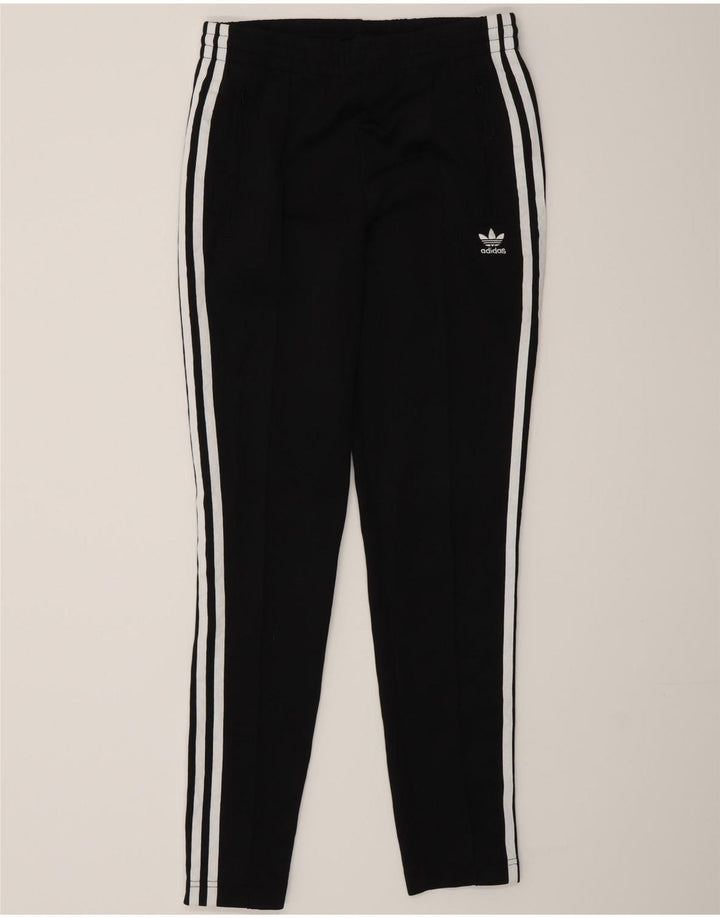 Pantaloni della tuta da donna Adidas UK 8 Small Poliestere nero