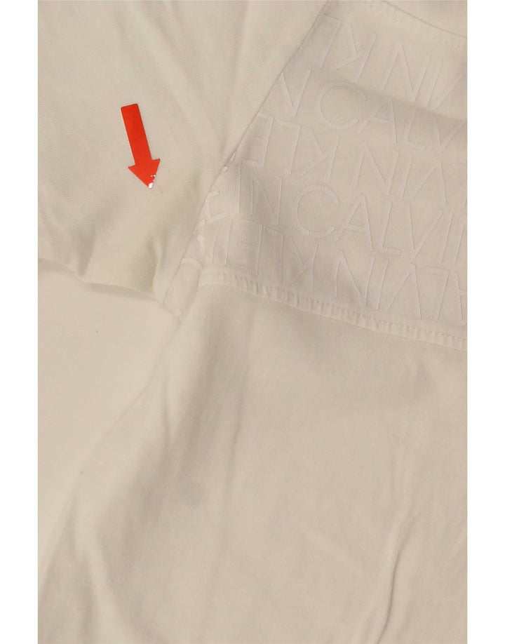 Maglietta grafica da uomo Calvin Klein Top grande bianca
