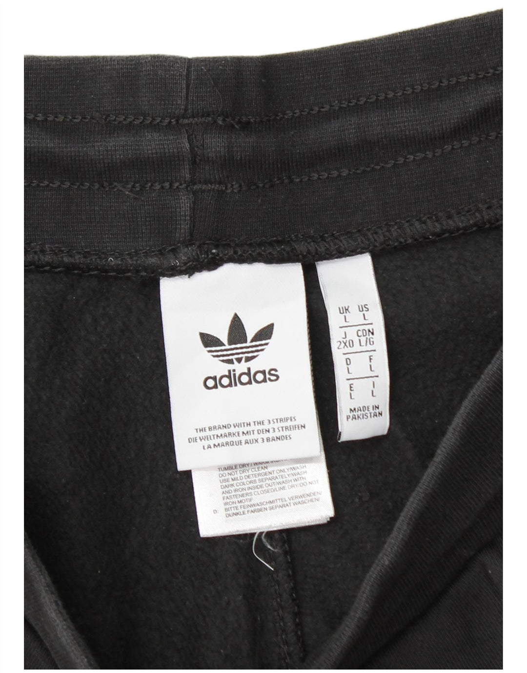 Pantaloni da tuta da uomo ADIDAS Joggers grandi in cotone nero