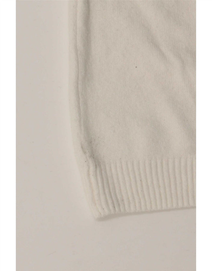Maglione cardigan da donna Marks & Spencer UK 14 Poliestere bianco medio
