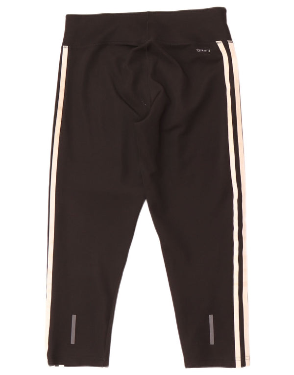 Leggings Capri da donna Adidas UK 8/10 Small Poliestere nero sportivo