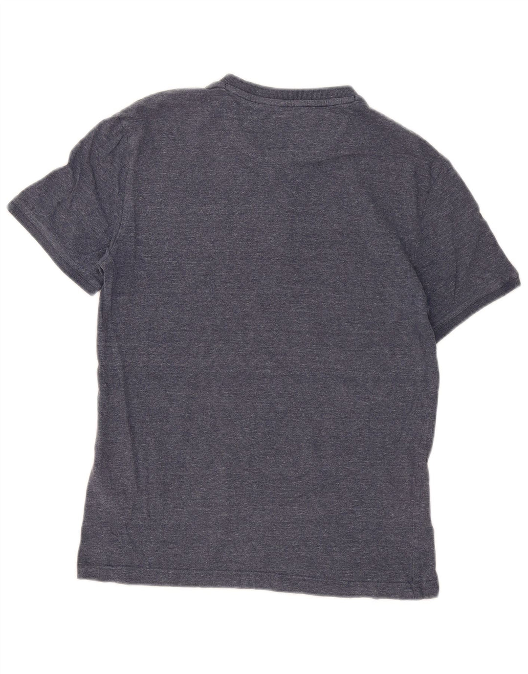 T-shirt da uomo Superdry Top in cotone chiazzato blu medio