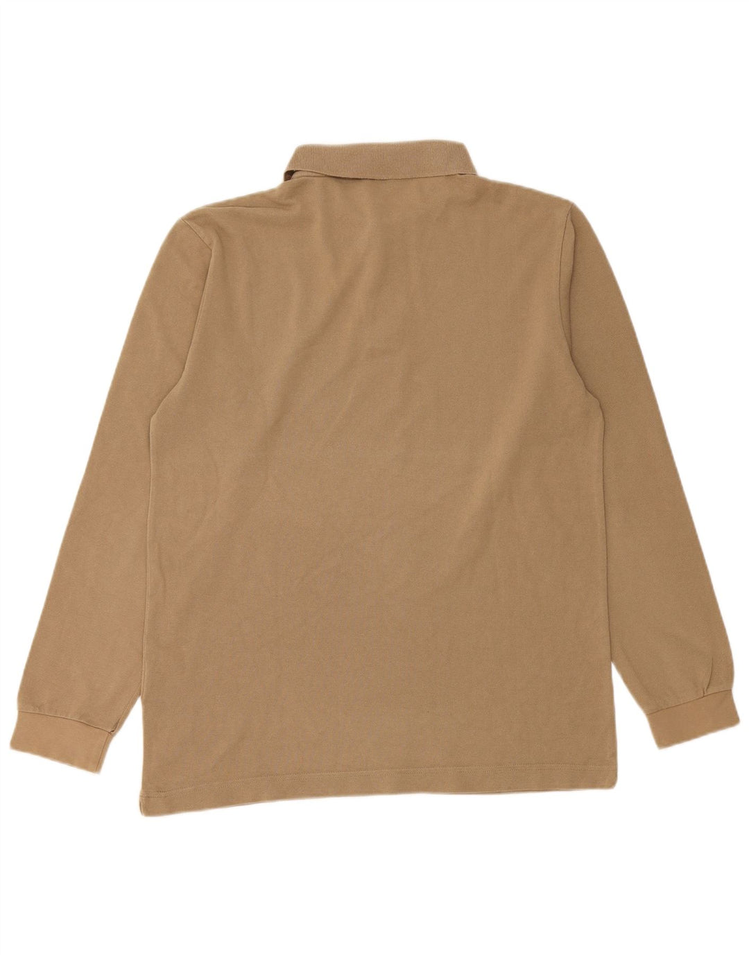 Polo Kappa Uomo Manica Lunga Cotone Beige Medio