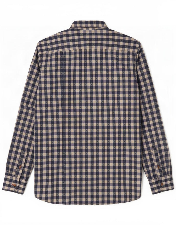 Ted Baker Camicia da uomo Taglia 4 Grande Cotone a quadretti viola