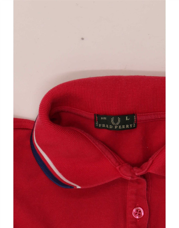 Polo da donna Fred Perry UK 14 grande rossa