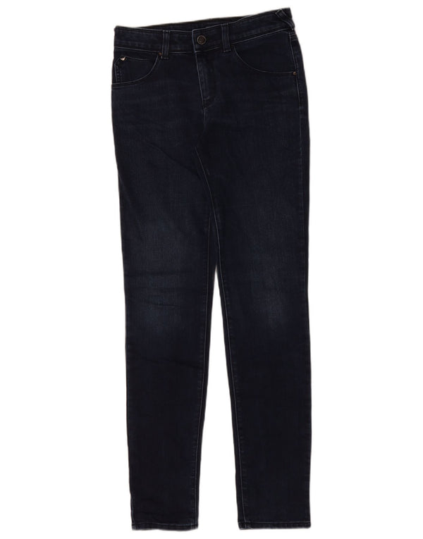 Armani Womens Slim Jeans W26 L29 Navy Blue Cotton