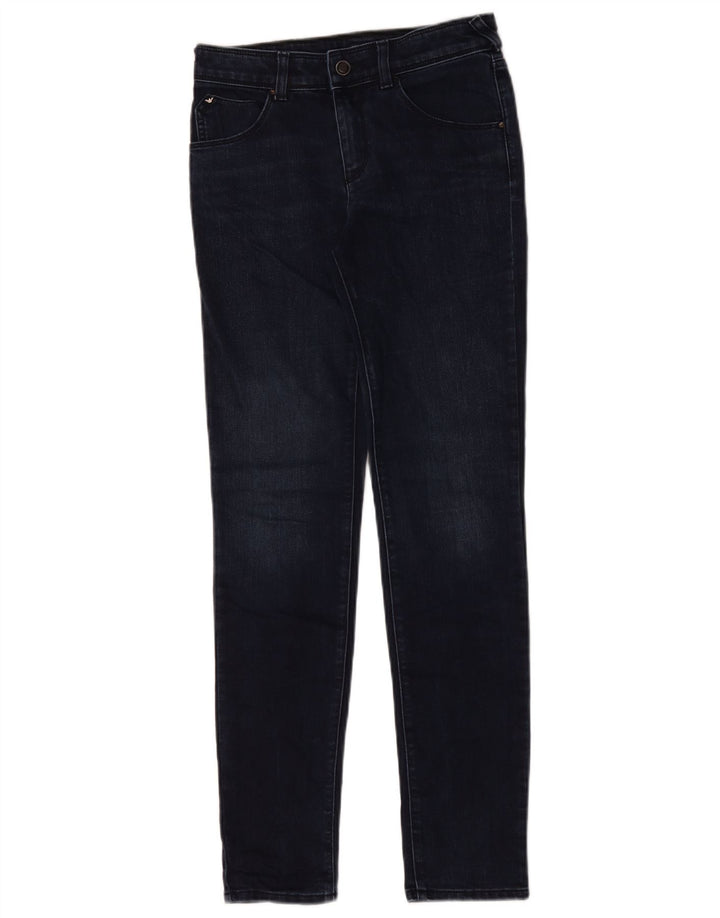 Jeans slim da donna Armani W26 L29 cotone blu navy