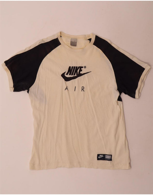 T-shirt grafica da uomo Nike Top UK 42/44 Large White Colourblock Cotton