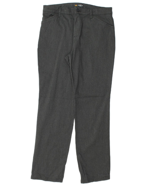 Pantaloni casual LEE da donna a vita media con vestibilità rilassata US 8 Medium W30 L30 Grigio