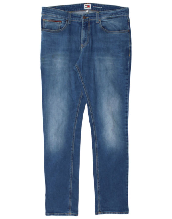 Tommy Hilfiger Uomo Scanton Slim Jeans W34 L32 Blu