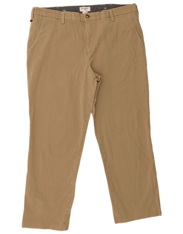 Pantaloni chino dritti da uomo dalla vestibilità classica Dockers W40 L29 in cotone beige