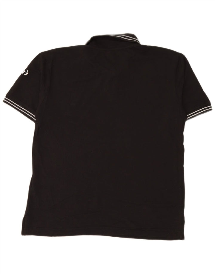 SERGIO TACCHINI Polo Uomo Large Nera in Cotone