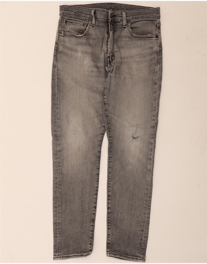 Levi's Uomo 512 Jeans affusolati slim effetto consumato W32 L30 Grigio