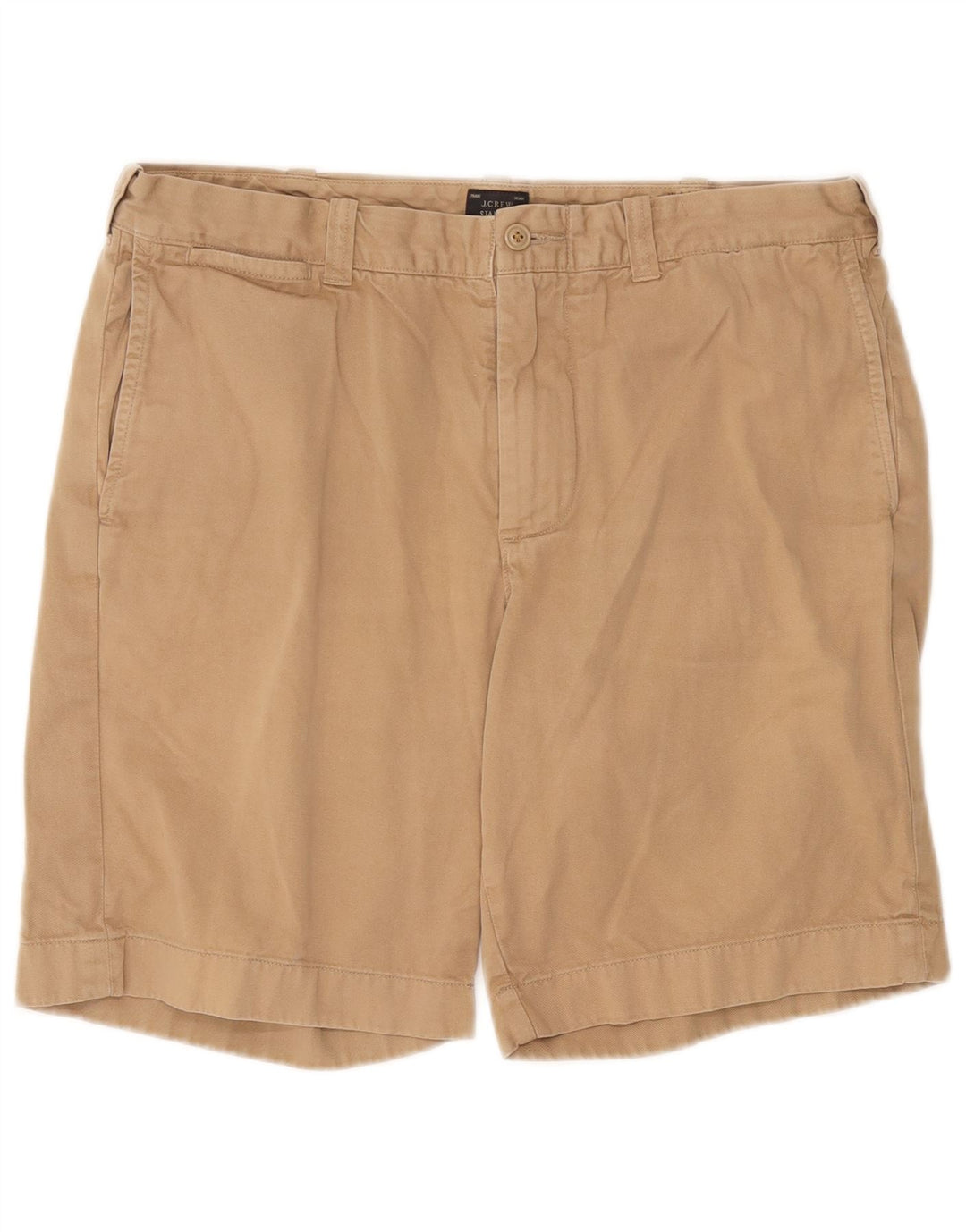Pantaloncini chino Stanton da uomo J. Crew W34 grandi in cotone beige