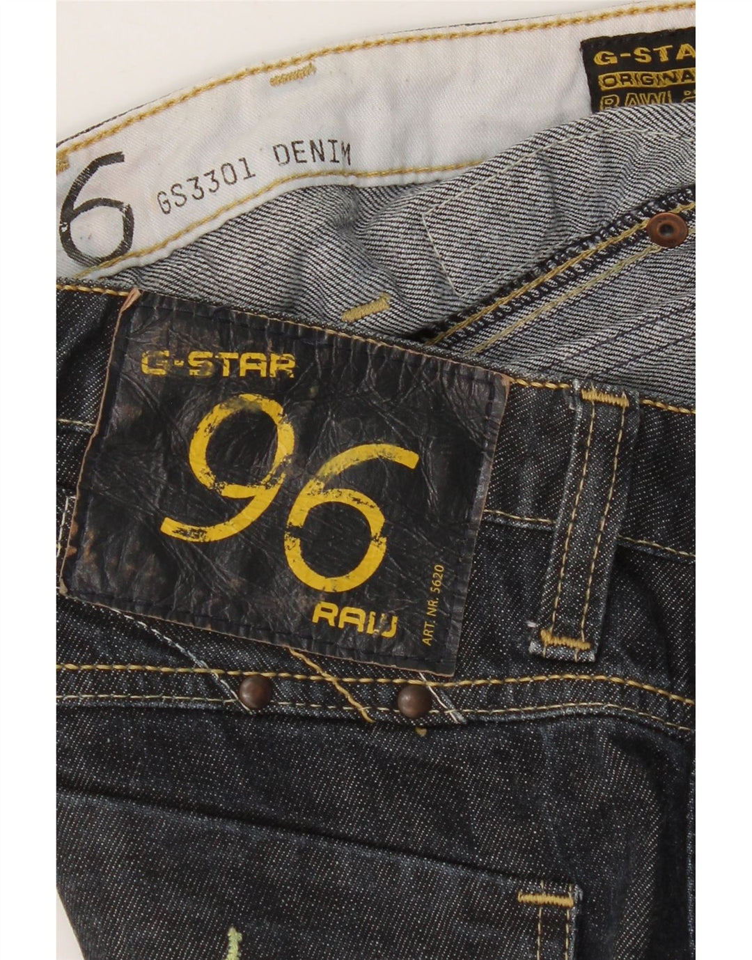 Jeans slim grafici G-Star da donna 3301 W30 L29 Blu
