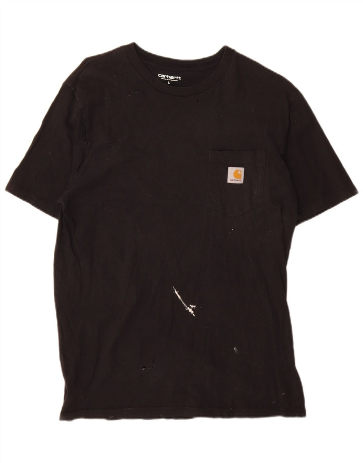 T-shirt da uomo Carhartt Top grande in cotone nero