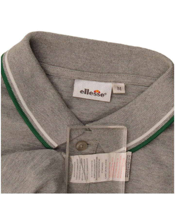 Polo da donna Ellesse in cotone mélange grigio medio
