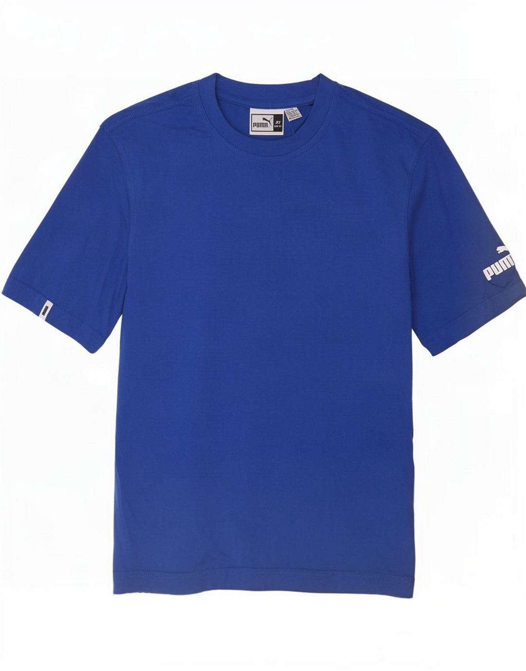 T-shirt da uomo Puma Top XS in cotone blu