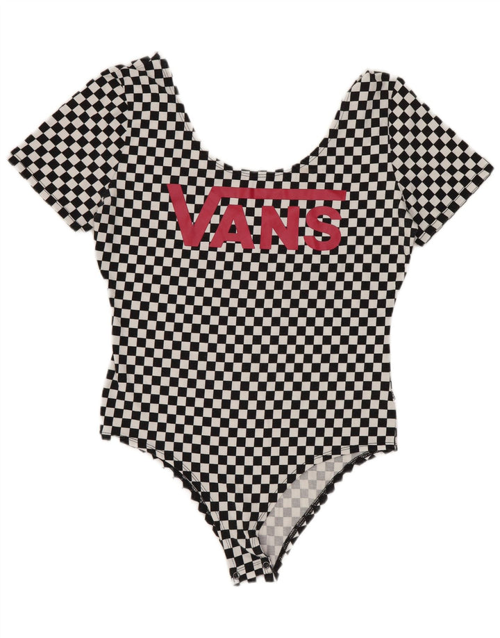 Body grafico da donna Vans UK 12 Medium Nero geometrico