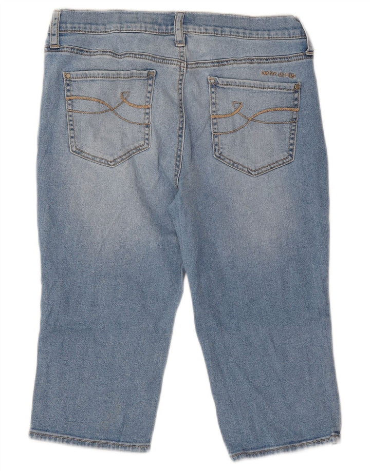 Pantaloncini di jeans Bermuda da donna Dkny US 4 piccoli W27 cotone blu