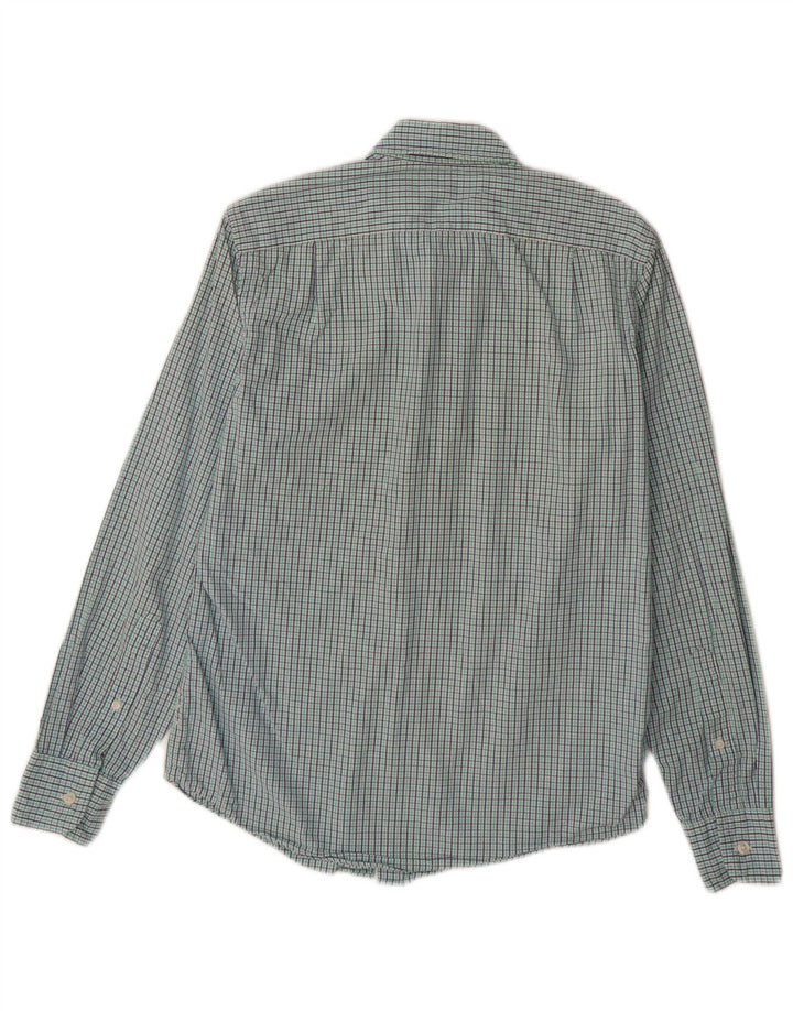 J. CREW Camicia slim da uomo in cotone a quadri verdi piccoli