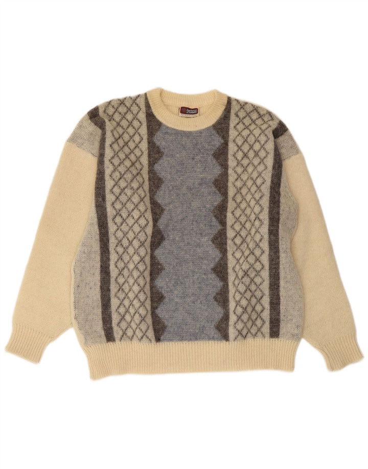 SAMBAND OF ISLANDA Maglione da uomo girocollo grande beige