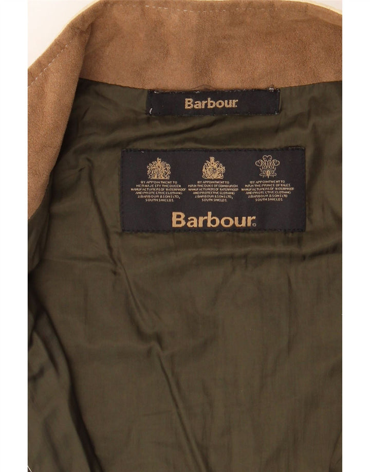 BARBOUR Womens Quilted Gilet UK 12 Medium  Beige Vintage Barbour and Second-Hand Barbour from Messina Hembry 