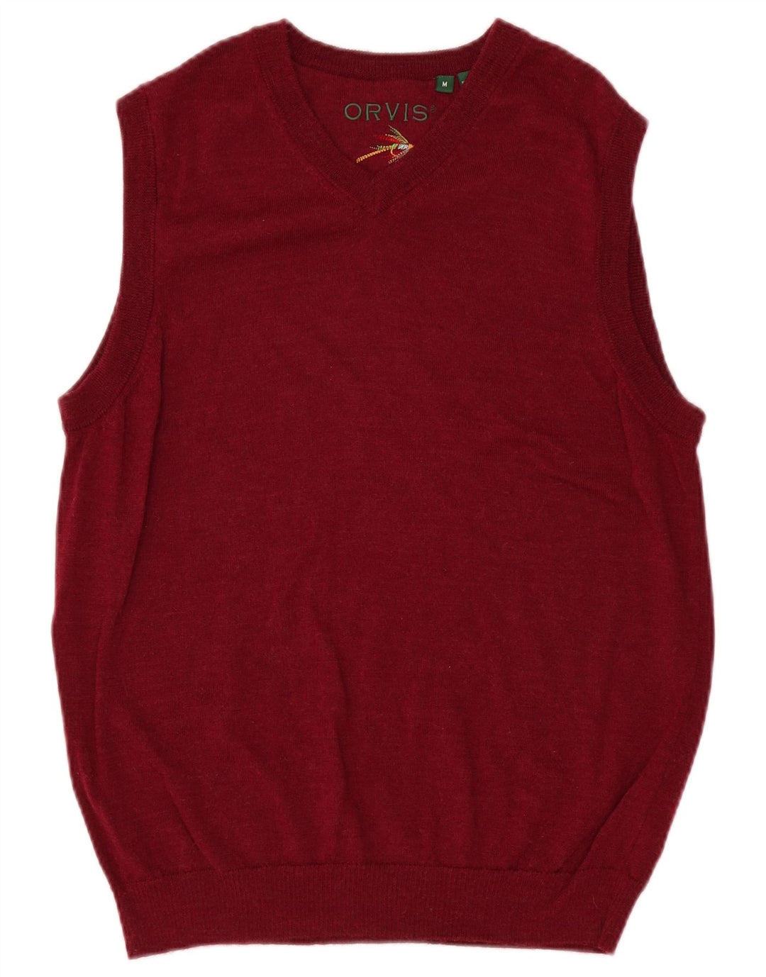 Canotta da uomo Orvis Canotta media bordeaux in lana merino