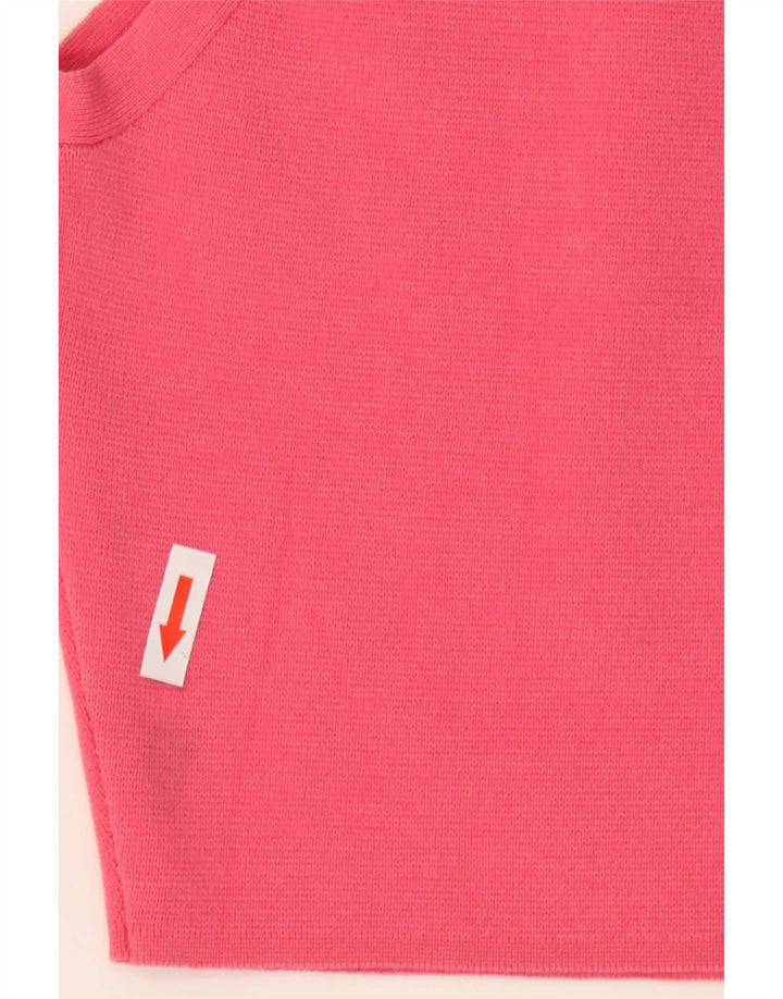 Canotta corta da donna Zara UK 12 Rosa medio