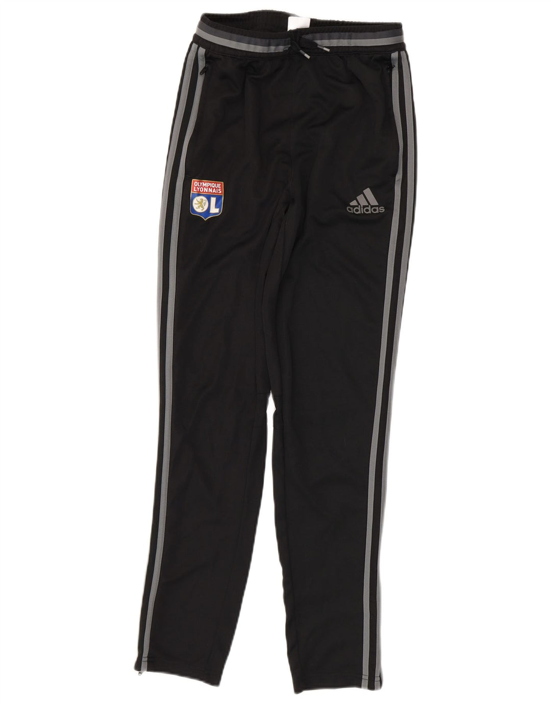 Pantaloni della tuta ADIDAS da bambino dell'Olympique Lyonnais 13-14 anni neri