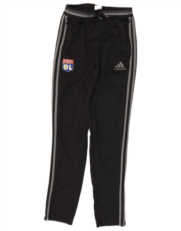 Pantaloni della tuta ADIDAS da bambino dell'Olympique Lyonnais 13-14 anni neri