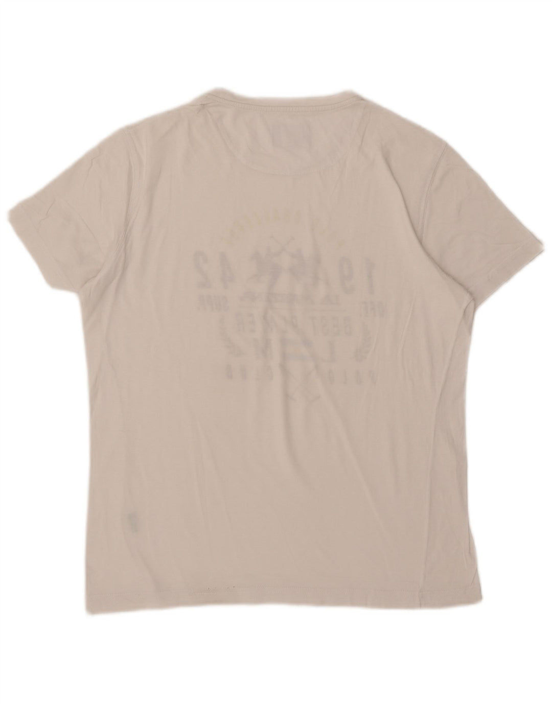 T-shirt grafica da uomo La Martina Top bianco medio