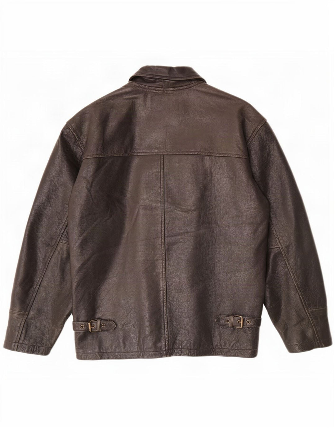 Giacca in pelle da uomo Bomb Boogie UK 36 piccola marrone