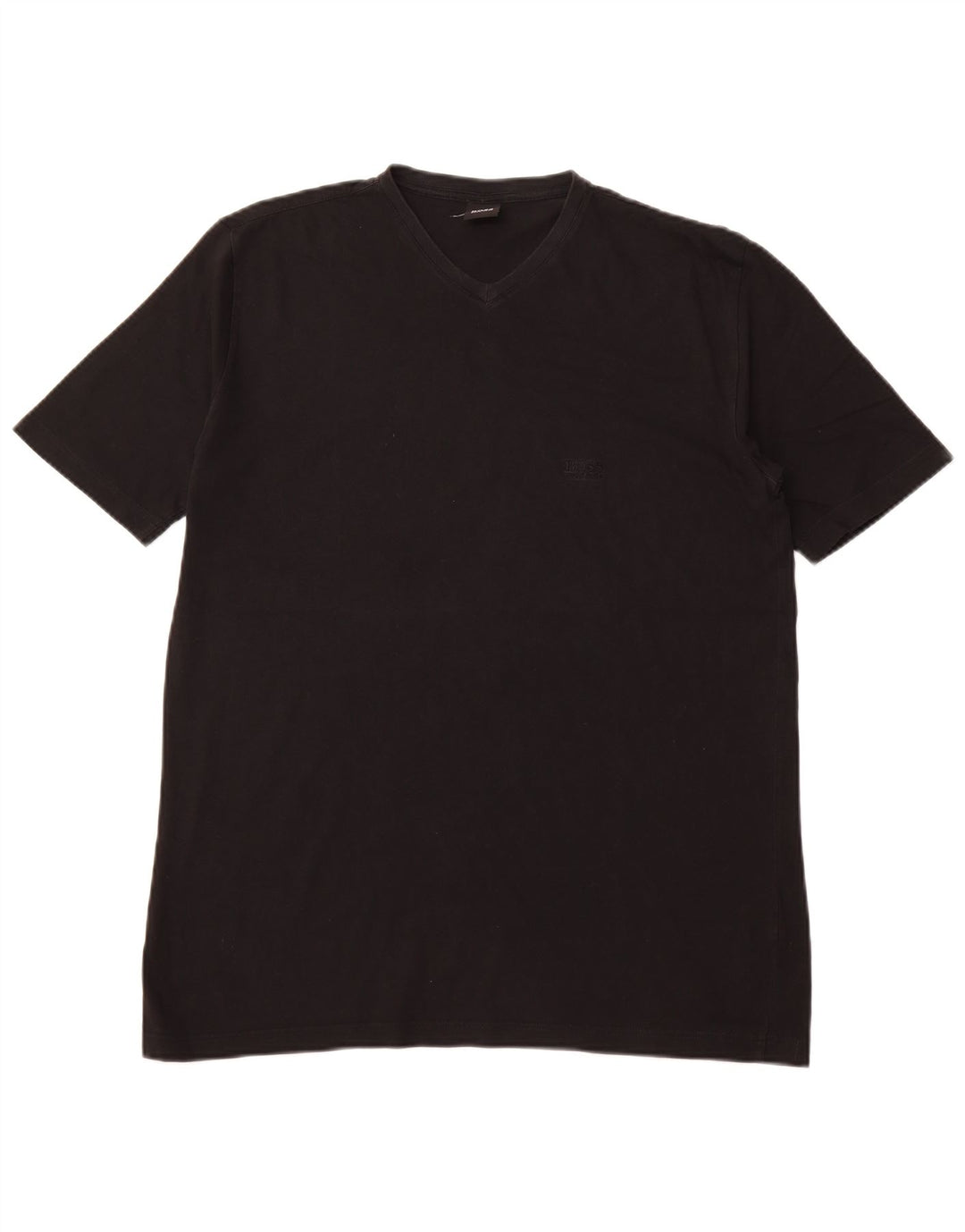 T-shirt da uomo HUGO BOSS Top grande in cotone nero