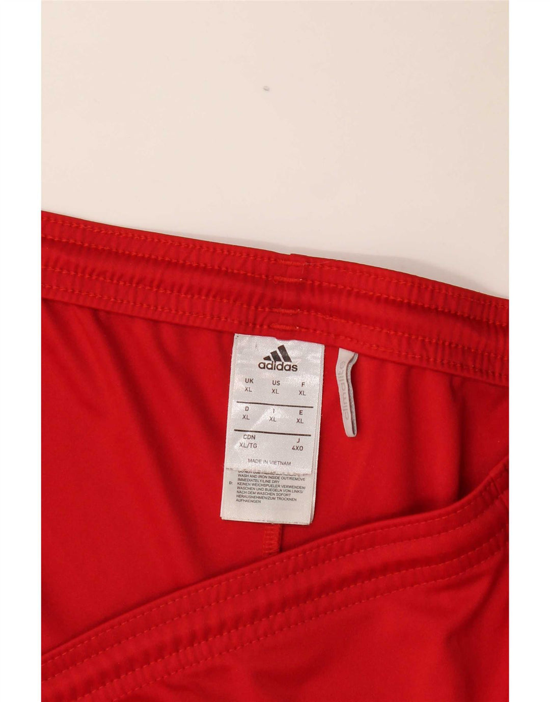 Pantaloncini sportivi Adidas Climalite da uomo XL rosso poliestere