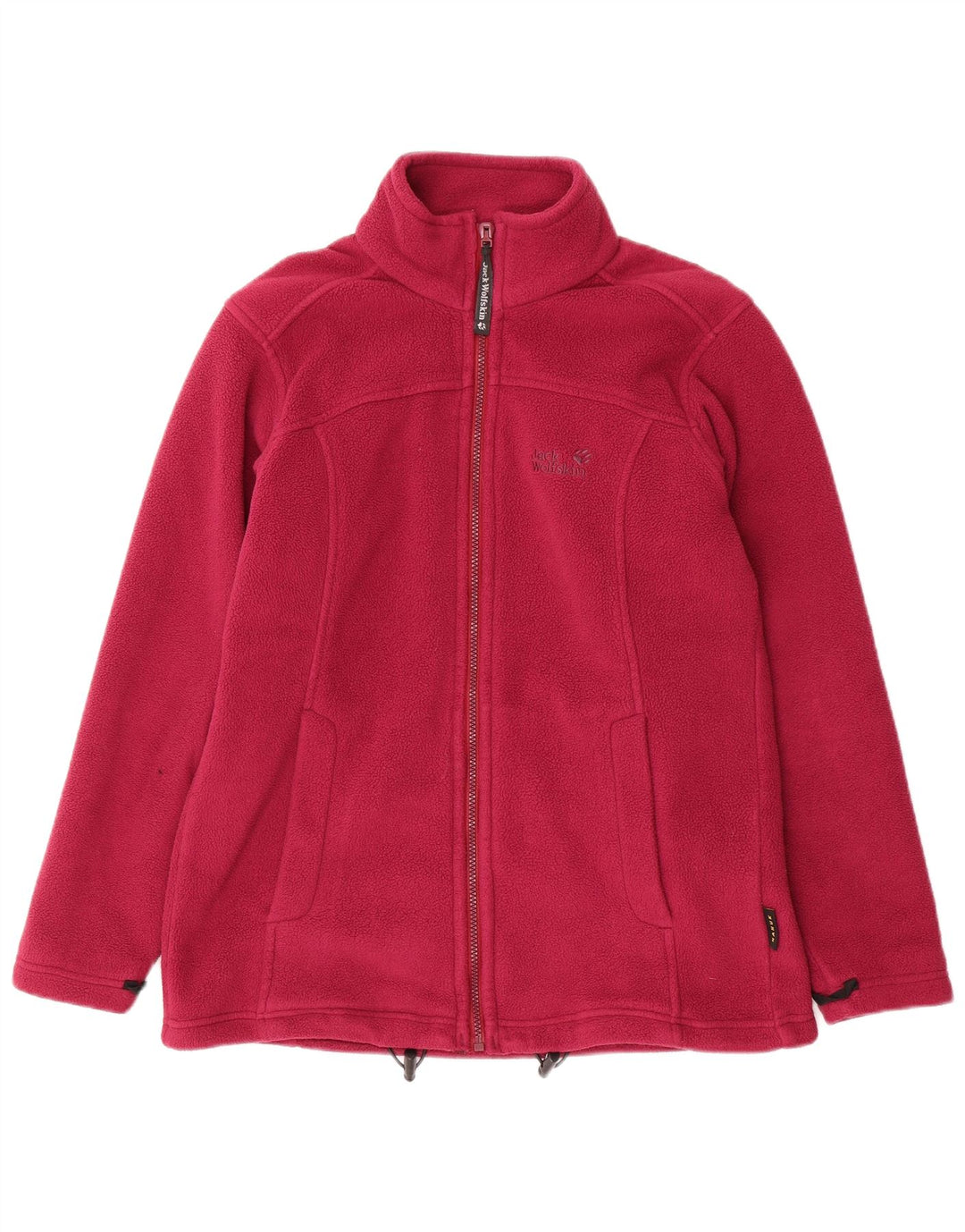 JACK WOLFSKIN Giacca in pile da donna UK 16 Large Rosa Poliestere