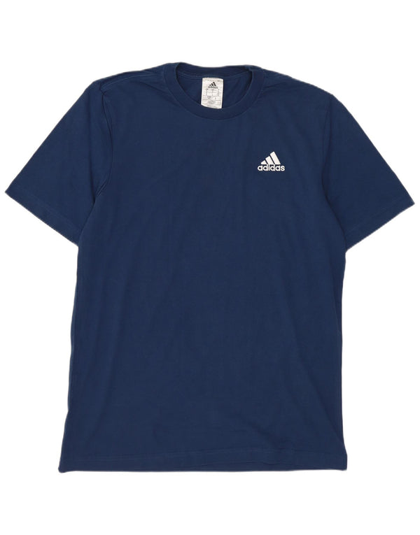 T-shirt Adidas da uomo Top Small in cotone blu navy