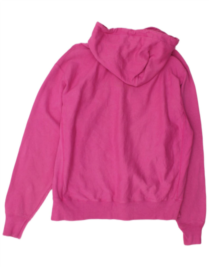 Maglione con cappuccio da uomo Champion grande in cotone rosa