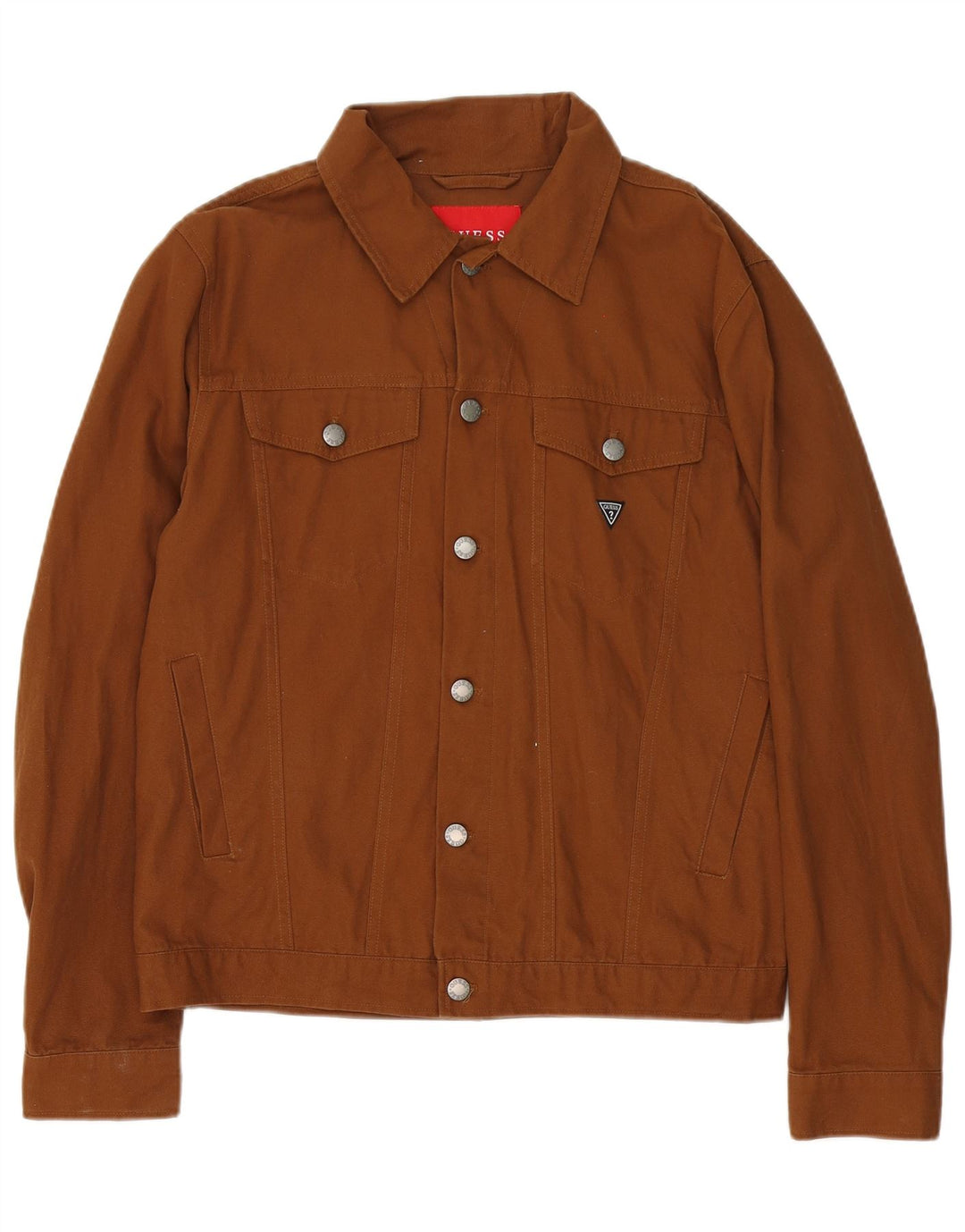 Giubbotto bomber da uomo Guess UK 38 cotone marrone medio
