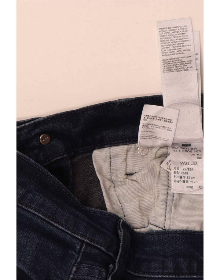 Jeans dritti da uomo Levi's W32 L27 cotone blu navy
