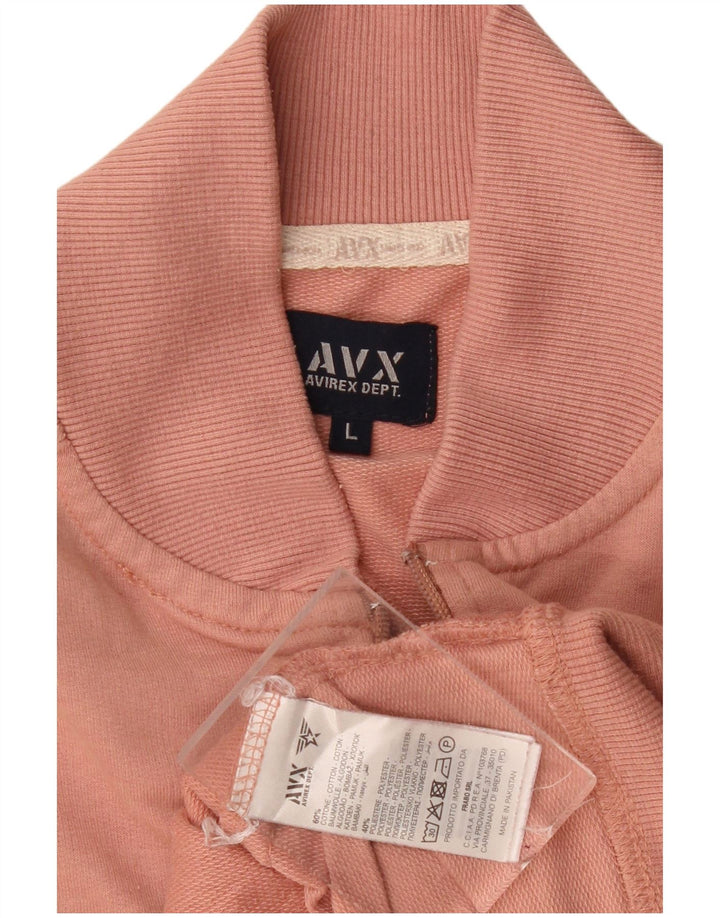Giacca da tuta da donna Avirex UK 14 Large Rosa Cotone