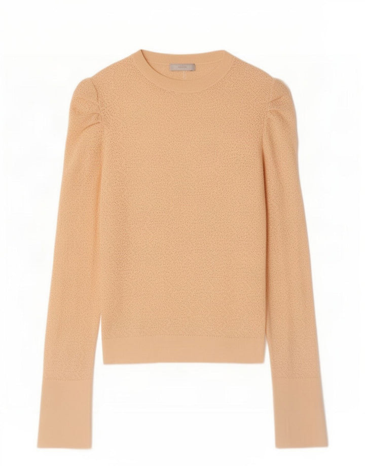 Top Zara da donna a maniche lunghe UK 8 Small Beige