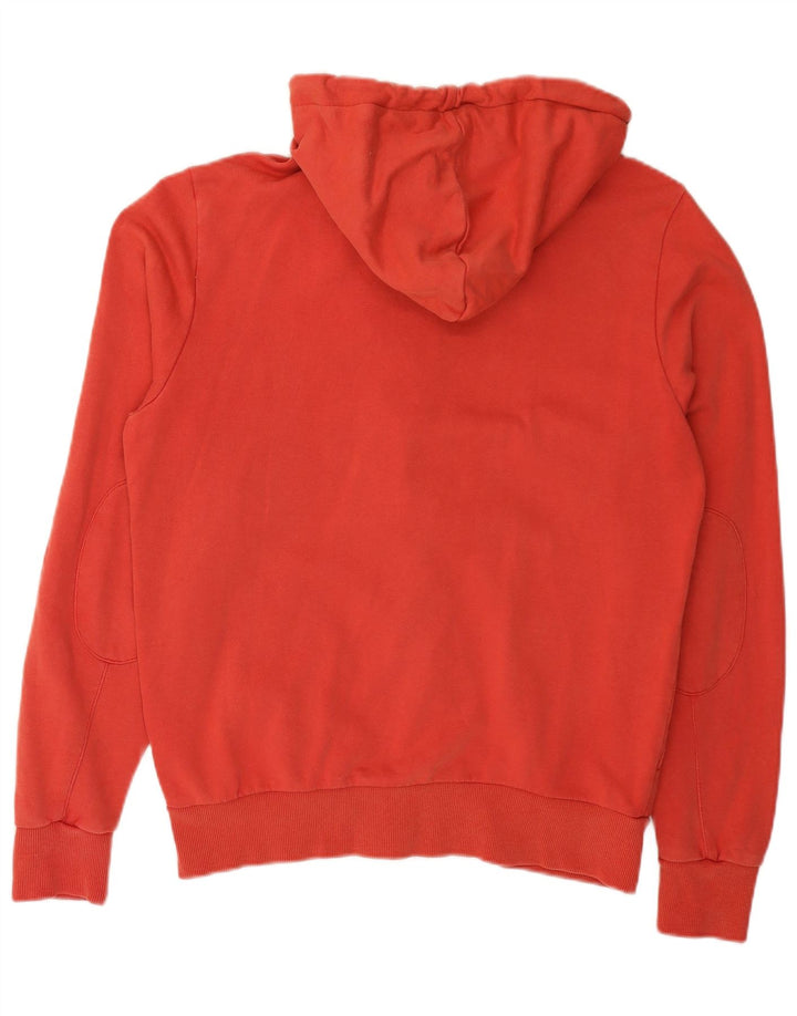 Maglione con cappuccio e zip da uomo SUN68 grande in cotone rosso