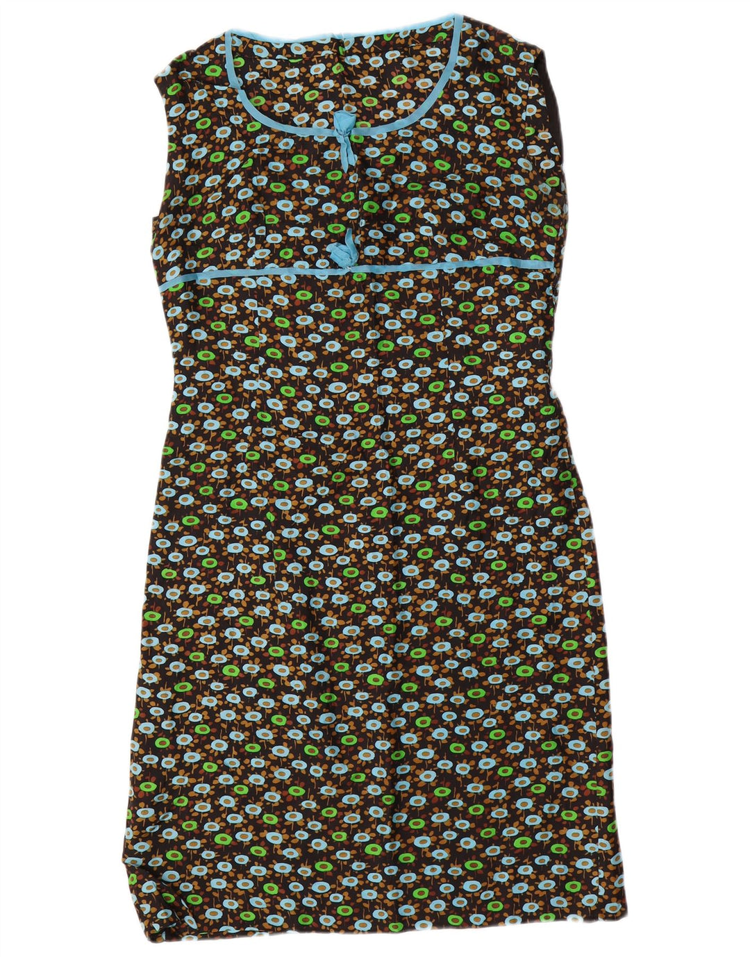 Set da 2 pezzi con maniche a 3/4 da donna VINTAGE UK 14 medio nero floreale