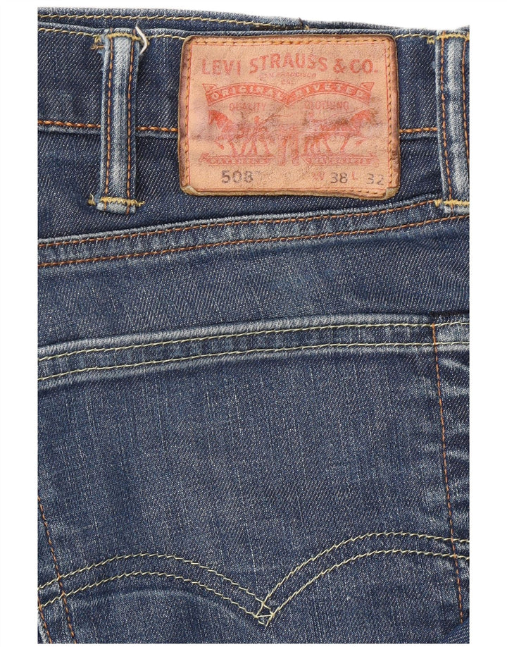 LEVI'S Jeans da uomo 508 affusolati W38 L32 cotone blu